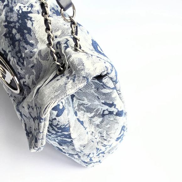 New Denim Canvas Chain Shoulder Flap Large Capacity Bag* - Picture 9 of 16